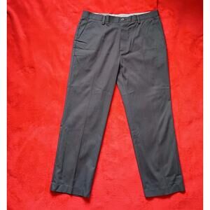 Mens Dress Pants Trousers Never Iron Charcoal Grey Size 36x30 Denver Hayes